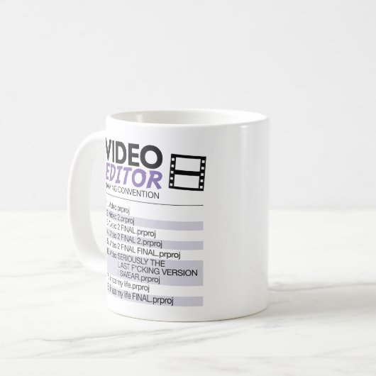 編集者ファイル示すこと コーヒーマグカップ (正面左)