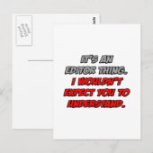 編集者対象…分からないだろう ポストカード (正面/裏面)