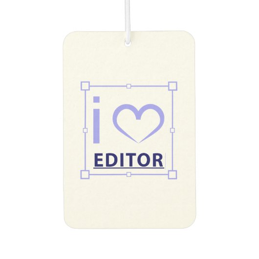 編集者 カーエアーフレッシュナー (正面)