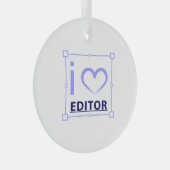 編集者 ガラスオーナメント (正面右)