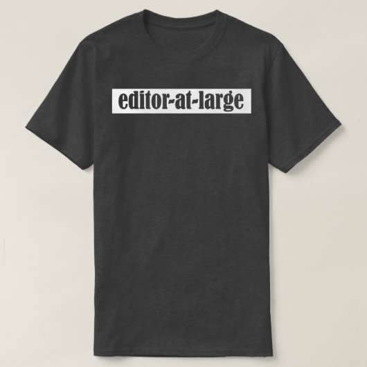 編集者 Tシャツ (デザイン正面)