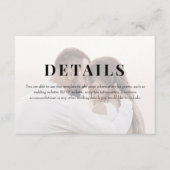 編集部監修 アイボリー フォト ウェディング 詳細 エンクロージャーカード (正面)