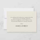 編集部　アイボリー　フォトウェディング サンキューカード (裏面)