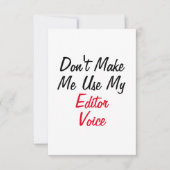 編集長の口調を使わせないで カード (正面)