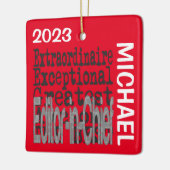 編集長Extraordinaireのカスタム セラミックオーナメント (左)