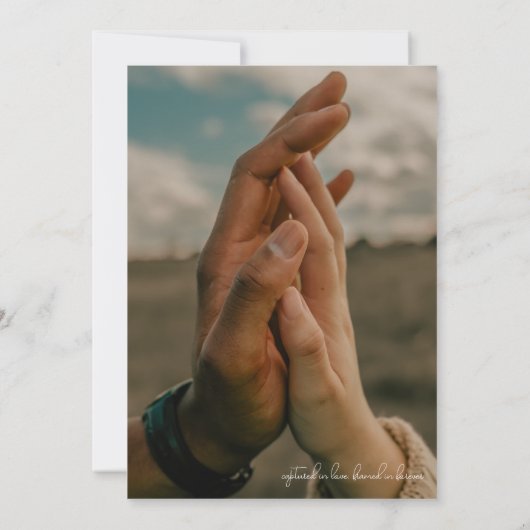 編集雑誌カバーウェディング日付を保存 招待状 (裏面)