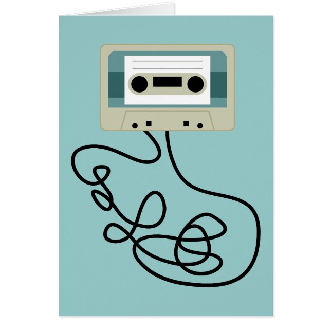 緩いカセットテープのループ (正面)