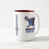 緩いブレーカ- 2017年のGMのマグ ツートーンマグカップ (正面右)