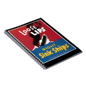 緩い唇は船を沈めるかもしれません ノートブック (右側)