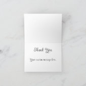 緩い抽象芸術赤い畑コーンフラワーの水色 サンキューカード (内部)