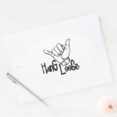 緩つるい 楕円形シール (封筒)