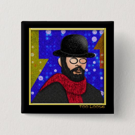 緩み過ぎ(ピン) 缶バッジ (正面)