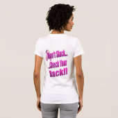 緩めないで下さい… あなたの棚を点検して下さい!! Tシャツ (裏面フル)