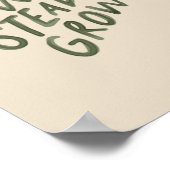 緩やかな成長 – 感動的引用文-シンプル ポスター (角)