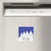 緩やかな雪片の輝く光 マグネット (インサイチュ (食洗機))