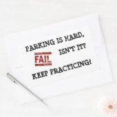 緩やかな駐車勇気付けられる 長方形シール (封筒)