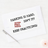 緩やかな駐車勇気付けられる 長方形シール (封筒)