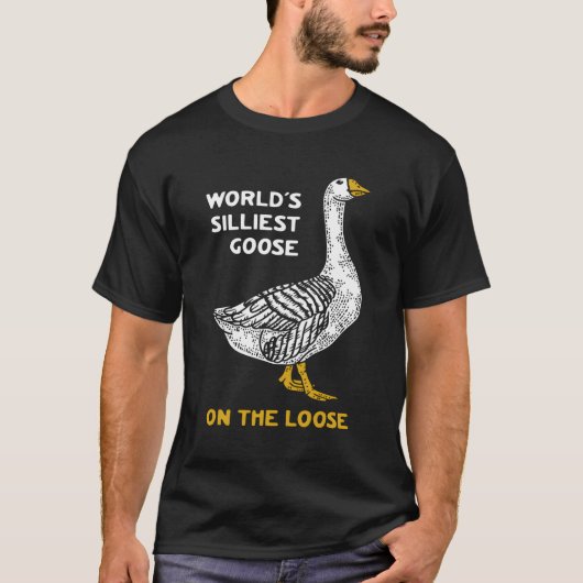 緩んだ上で世界で最も絹のようなガチョウ Tシャツ (正面)