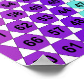 緩和曲線の乗算表 – 三角形 ポスター (角)