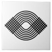 緩和曲線の幾何学的デザイン タイル (正面)