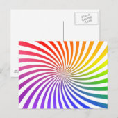 緩和曲線カラフルデザイン: ポストカード (正面/裏面)