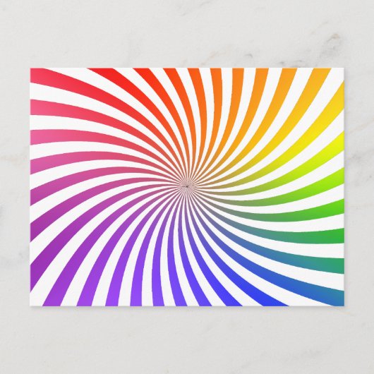 緩和曲線カラフルデザイン: ポストカード (正面)