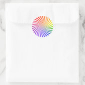 緩和曲線カラフルデザイン: ラウンドシール (バッグ)