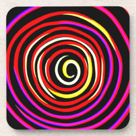 緩和曲線カラフルパターン コースター