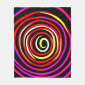 緩和曲線カラフルパターン フリースブランケット (正面)