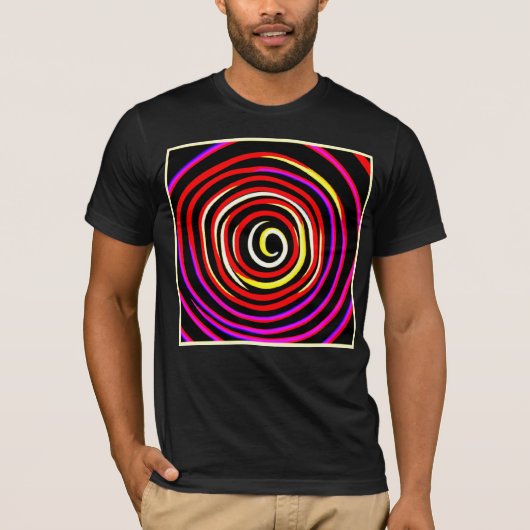 緩和曲線カラフルパターン Tシャツ (正面)