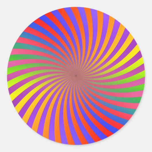 緩和曲線サイケデリックデザイン: ラウンドシール (正面)