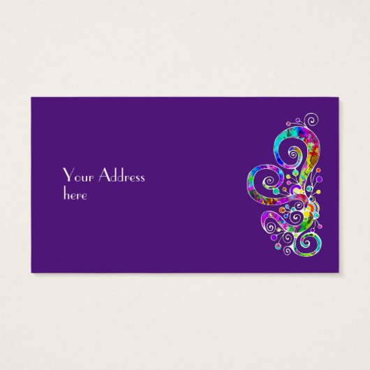 緩和曲線ハート手絵を描デザイン2 (裏面)