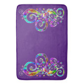 緩和曲線ハート手絵を描デザイン2 バスマット (正面縦)