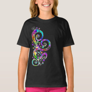緩和曲線ハート手絵を描デザイン2 Tシャツ