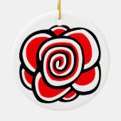 緩和曲線バラ セラミックオーナメント (裏面)