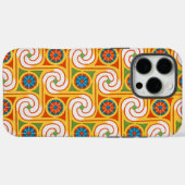 緩和曲線ファンキー1970sレトロファッション円パターン Case-Mate iPhoneケース (裏面 (横))