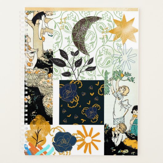 緩和曲線プランナー(ヴィンテージグラフィックデザイン) プランナー手帳 (正面)