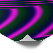 緩和曲線プリント ポスター (角)