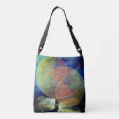 緩和曲線抽象芸術幾何学的クロス体バッグ クロスボディバッグ (裏面)