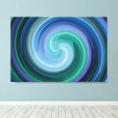 緩和曲線抽象芸術第7条 キャンバスプリント (インサイチュ (ウッドフロア))