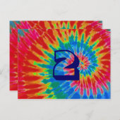 緩和曲線結婚絞り染めの表2 ポストカード (正面/裏面)