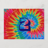 緩和曲線結婚絞り染めの表2 ポストカード (裏面)