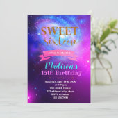 緩和曲線銀河系パーティーテーマ招待 招待状 (スタンド正面)