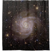 緩和曲線銀河系IC 342 シャワーカーテン (正面)