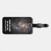 緩和曲線銀河系Ngc 5584 ラゲッジタグ (裏面横)