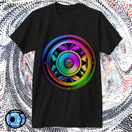 緩和曲線鮮やか円型枠 – 入力 Tシャツ