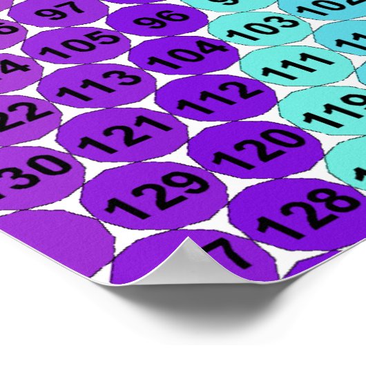 緩和曲線 – 六角 ポスター (角)