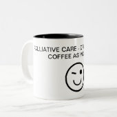 緩和気に的 – 好きなだけコーヒーを飲む ツートーンマグカップ (正面左)