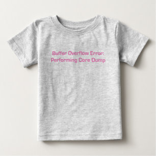 緩衝流出のピンク ベビーTシャツ