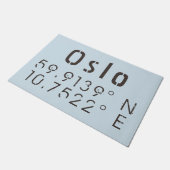 緯度と経度 ドアマット (アングル)